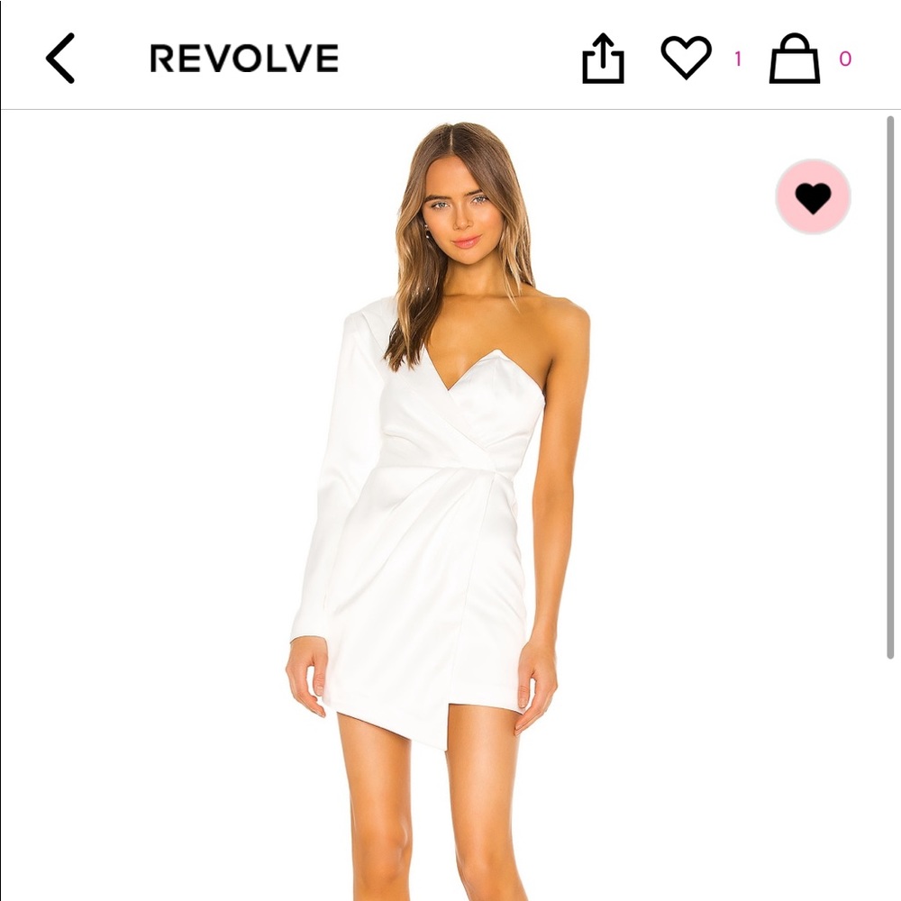 Revolve XS Vanity Mini dress in white